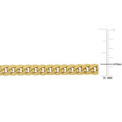 Stella Grace 10k Gold Men's Miami Cuban Link Chain Necklace
