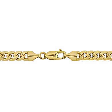 Stella Grace 10k Gold Men's Miami Cuban Link Chain Necklace