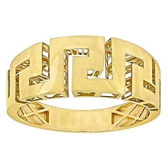 Stella Grace 14k Gold Men's Greek Key Design Ring