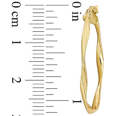 Stella Grace 10k Gold Twisted Hoop Earrings