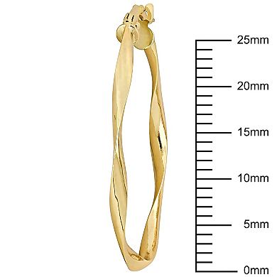 Stella Grace 10k Gold Twisted Hoop Earrings