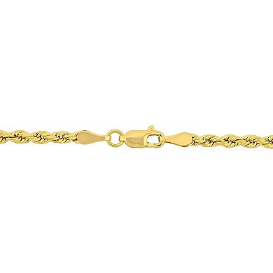 Stella Grace 14k Gold Men's Rope Chain Necklace