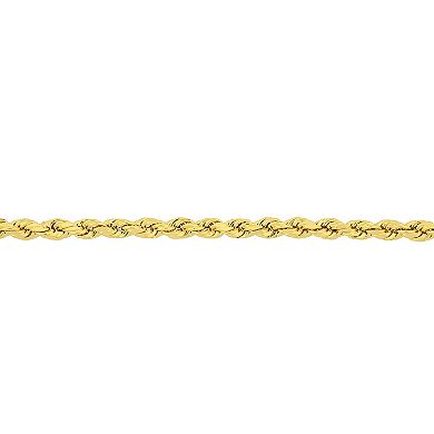Stella Grace 14k Gold Men's Rope Chain Necklace