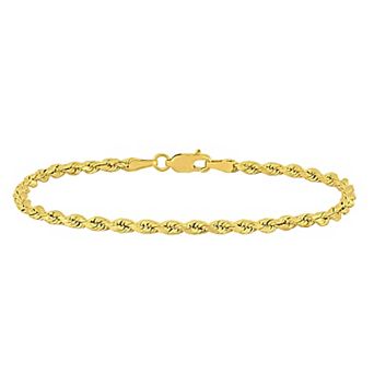 Stella Grace 14k Gold Rope Chain Bracelet
