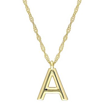 Stella Grace 14k Gold Initial Pendant Necklace