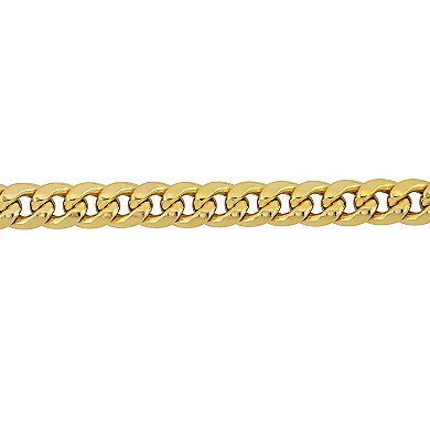 Stella Grace 10k Gold Cuban Link Chain Bracelet