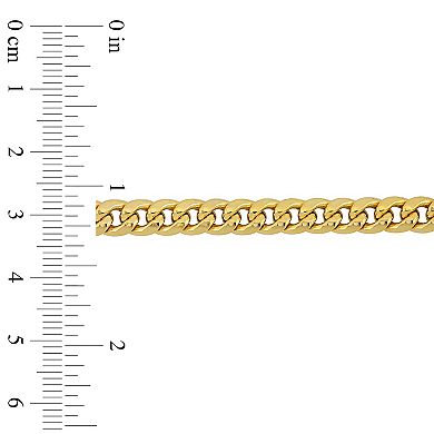 Stella Grace 10k Gold Cuban Link Chain Bracelet