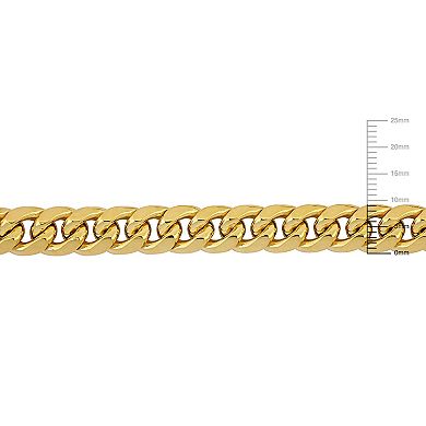 Stella Grace 10k Gold Cuban Link Chain Bracelet
