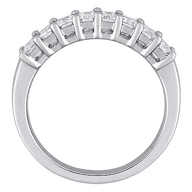 Stella Grace 14k White Gold 1 Carat T.W. Diamond Semi-Eternity Band Ring