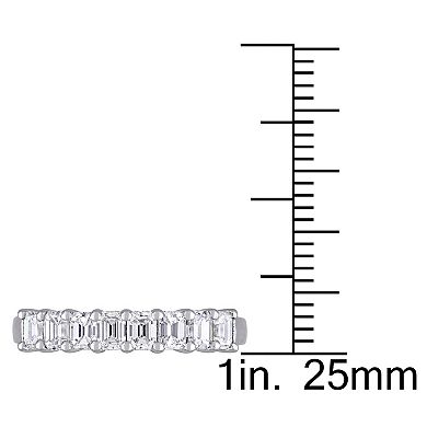 Stella Grace 14k White Gold 1 Carat T.W. Diamond Semi-Eternity Band Ring