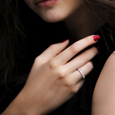 Stella Grace 14k White Gold 1 Carat T.W. Diamond Semi-Eternity Band Ring