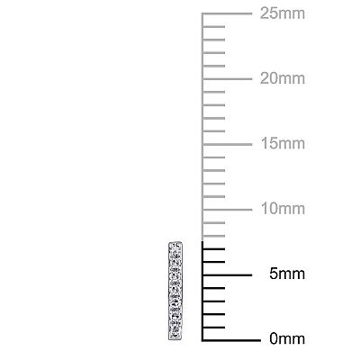 Stella Grace 14k White Gold Diamond Accent Bar Stud Earrings