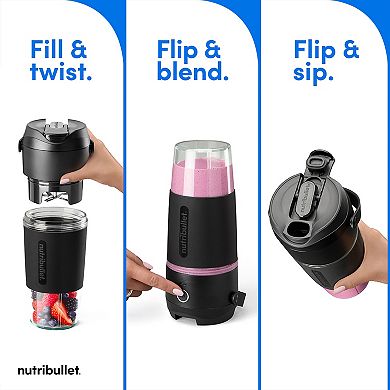 NutriBullet Flip Insulated Portable Blender