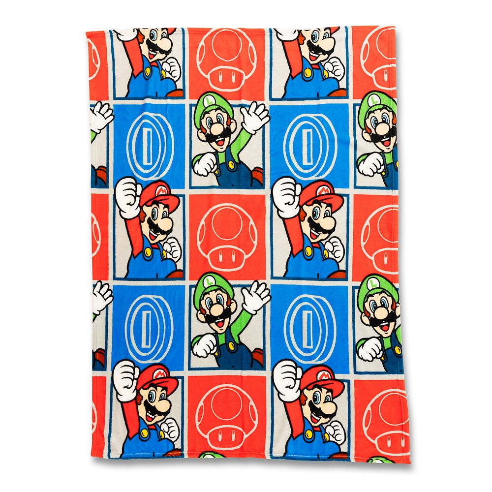 Super Mario Check Mates Throw Blanket