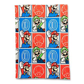 Super Mario Check Mates Throw Blanket