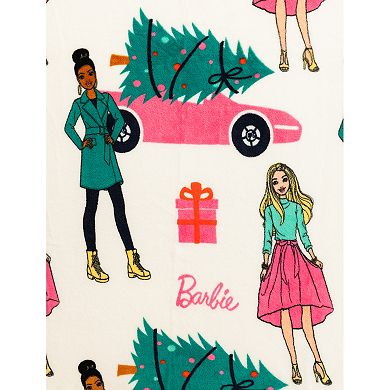 Barbie Christmas Tree Throw Blanket