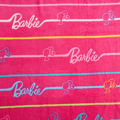 Barbie Rainbow Logo Throw Blanket
