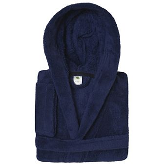 Linum Home Textiles Kids Super Plush Double Brushed Hooded Bathrobe