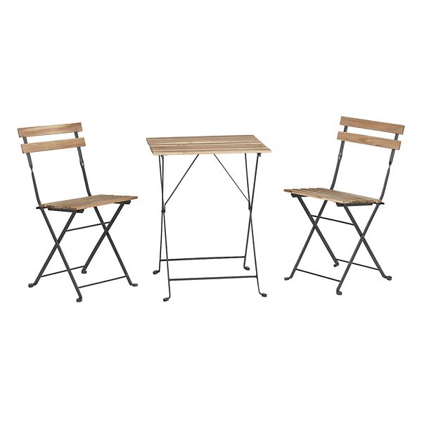 Lavish Home 3-pc. Folding Wood Bistro Set