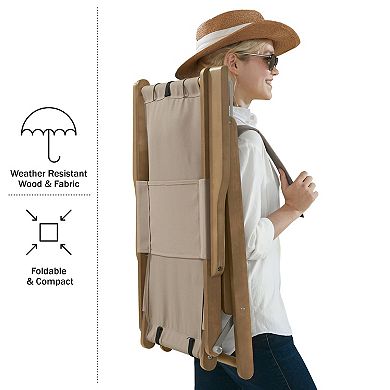 Lavish Home Folding Backpack Beach Chair