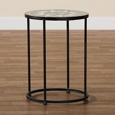 Baxton Studio Kaden Outdoor Side Table