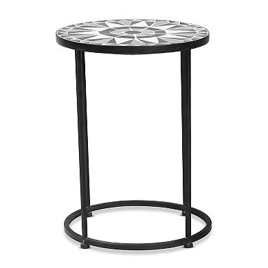Baxton Studio Kaden Outdoor Side Table