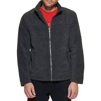 Big & Tall Tommy Hilfiger Fleece Jacket with Stand Collar