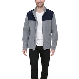 Big & Tall Tommy Hilfiger Fleece Jacket with Stand Collar