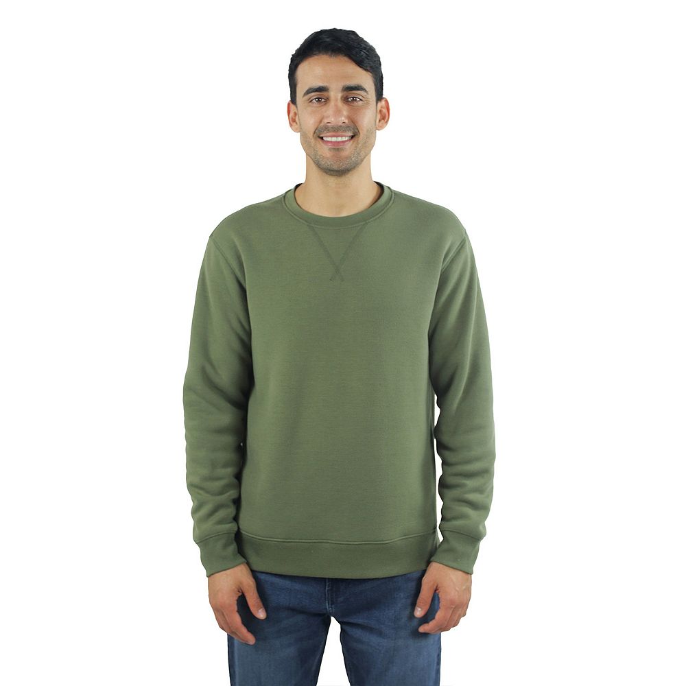 Men's JACHS NY Sherpa-Lined Soft Touch Crewneck Sweatshirt