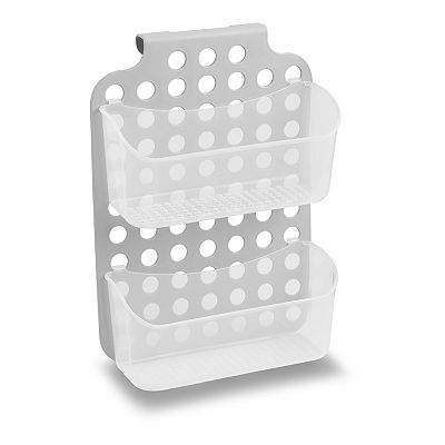 Madesmart Hang It Organizer Gray Plastic Bath Accessory Set