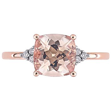 Stella Grace 14k Rose Gold Morganite & Diamond Accent Engagement Ring