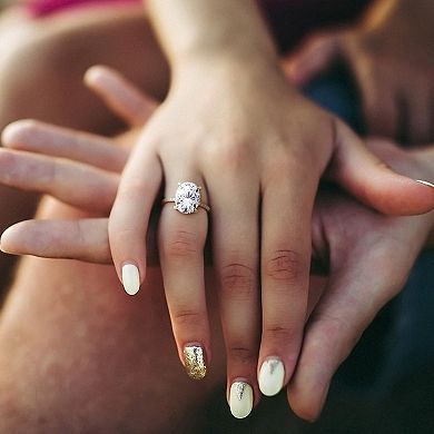 Stella Grace 4-7/8 Carat T.W Lab-Created Moissanite Engagement Ring