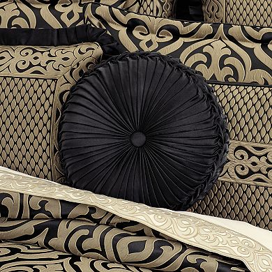 Five Queens Court Blythe Tufted Round Decorative Throw Pillow