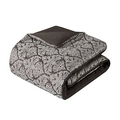 Madison Park Annette 6-Piece Jacquard Comforter Set with Throw Pillows
