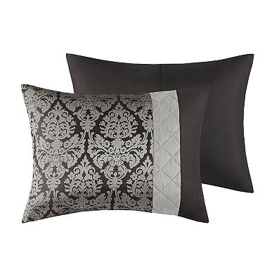 Madison Park Annette 6-Piece Jacquard Comforter Set with Throw Pillows