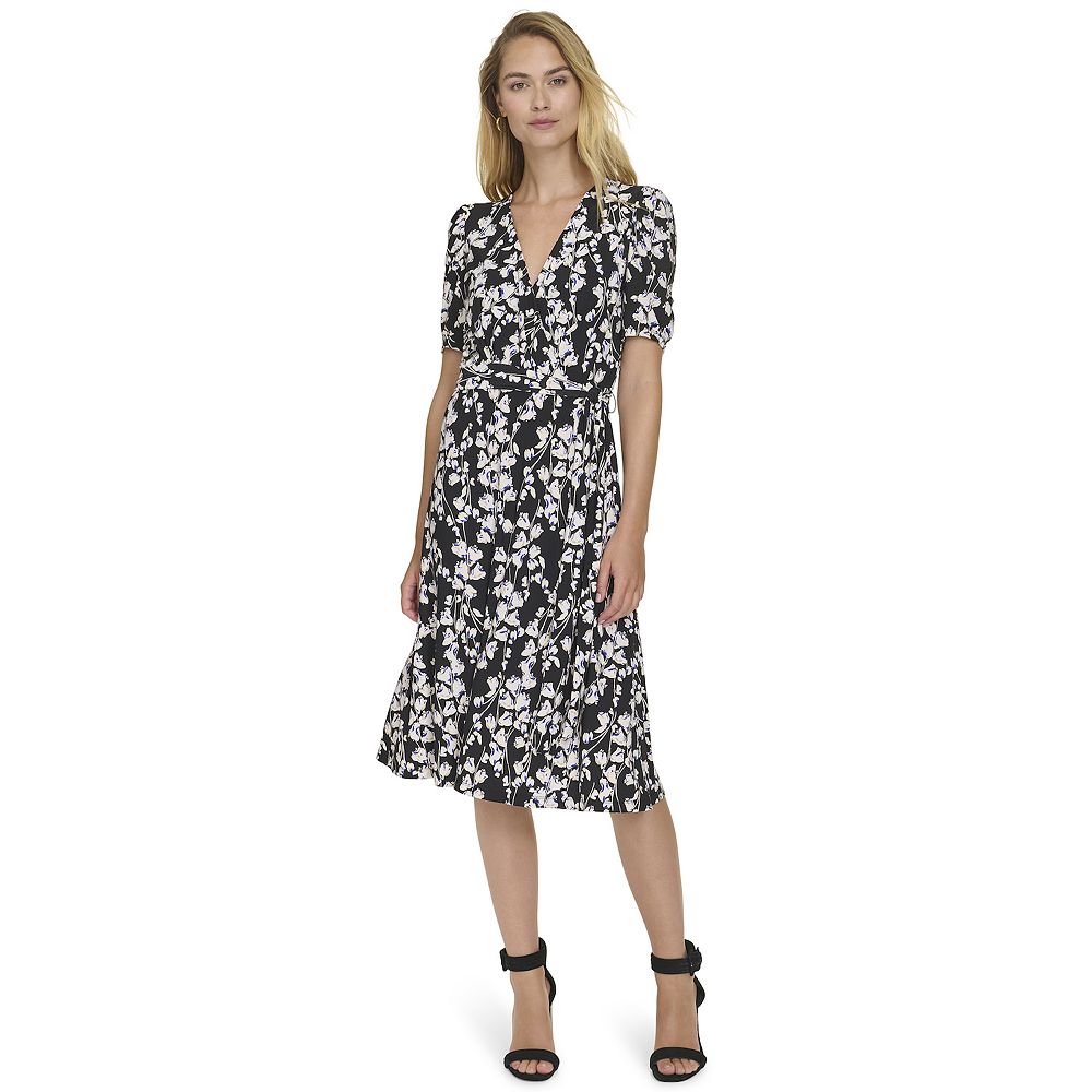 tadashi dress Long Asymmetric Draped with Side Slit Coralia Navy Kasper Womens Colorblock Knee-Length Color:Pastel Green englig1357