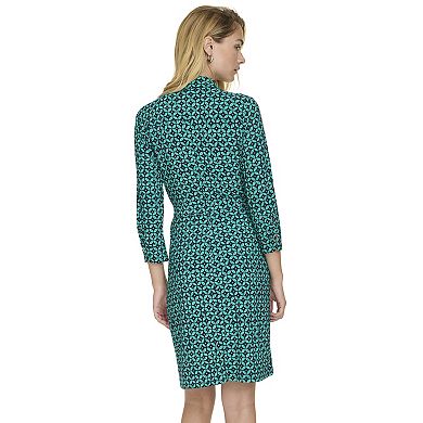 Women's Harper Rose Long Sleeve Collar Neck Tie Belt Dress