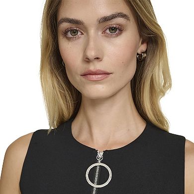 Women's Andrew Marc Sleeveless Zipper Neck Fit & Flare Dress