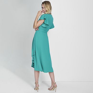 Women's Andrew Marc Sleeveless Zipper Neck Fit & Flare Dress