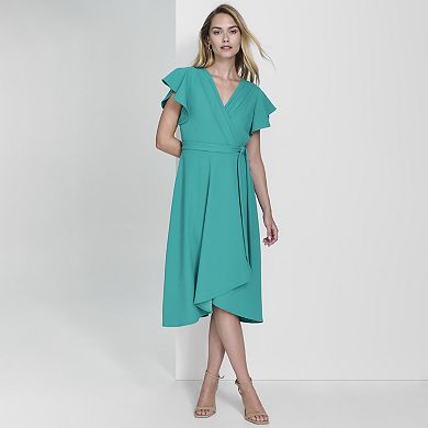 Women's Andrew Marc Sleeveless Zipper Neck Fit & Flare Dress