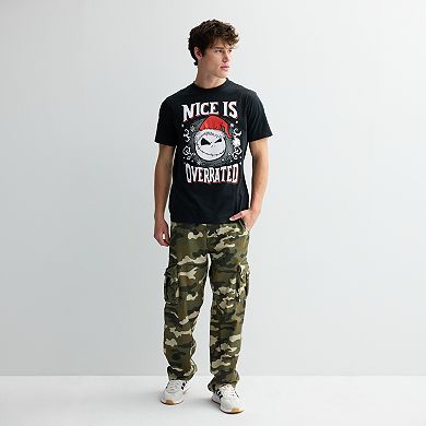 Disney's The Nightmare Before Christmas Jack Skellington Nice Is Overrated Men's Graphic Tee
