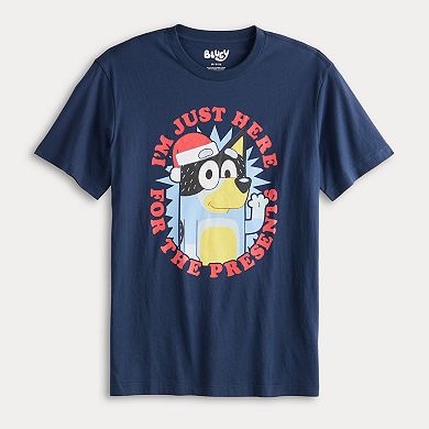 Men's Bluey I'm Just Here For The Presents Graphic Tee