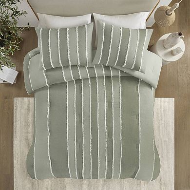 INK+IVY Shay 3-Piece Striped Cotton Comforter Set