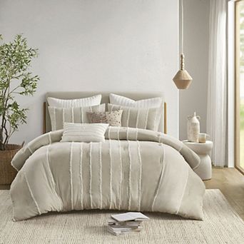 INK+IVY Shay 3 pc Striped Cotton Comforter Set