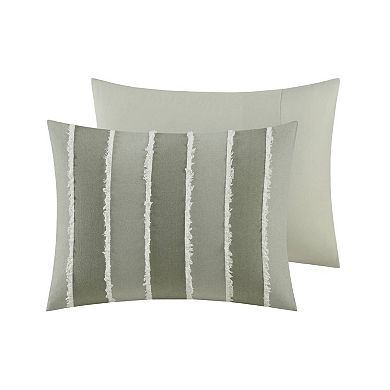 INK+IVY Shay 3-Piece Striped Cotton Duvet Cover Set