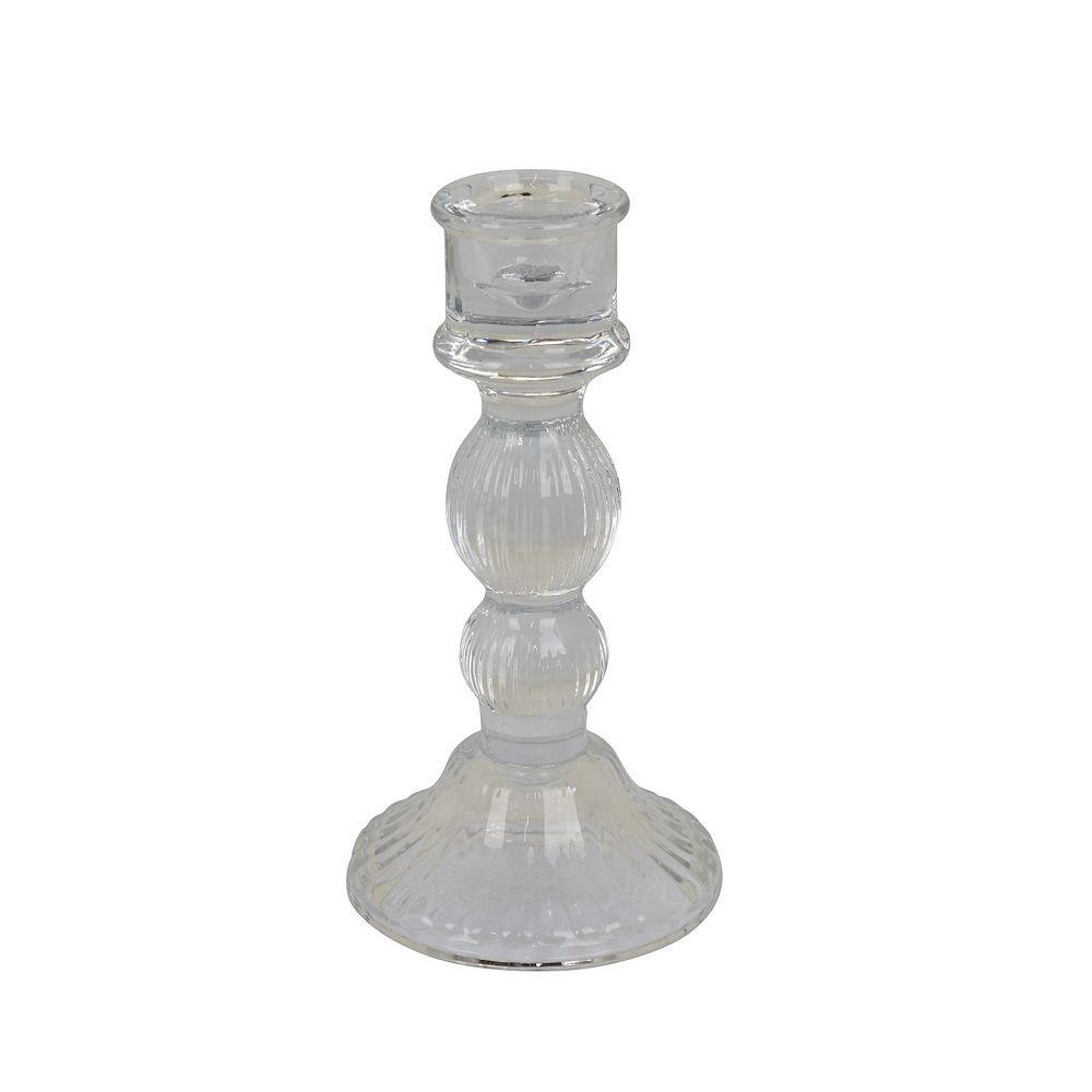 Textured Glass Candleholder