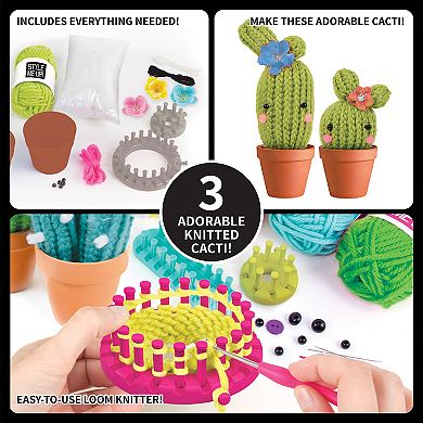 SpiceBox Style Me Up Knit-a-Cactus Knitting Kit
