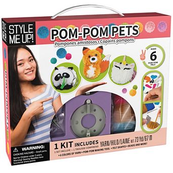SpiceBox Style Me Up Pom Pom Pets Yarn Crafting Kit