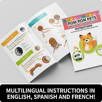 SpiceBox Style Me Up Pom Pom Pets Yarn Crafting Kit