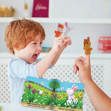 SpiceBox First Library Four Seasons: 4 Die-Cut Board Books with Finger Puppets